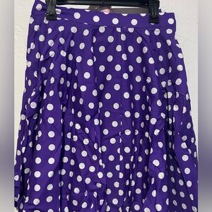 Purple Polka Dot Skirt